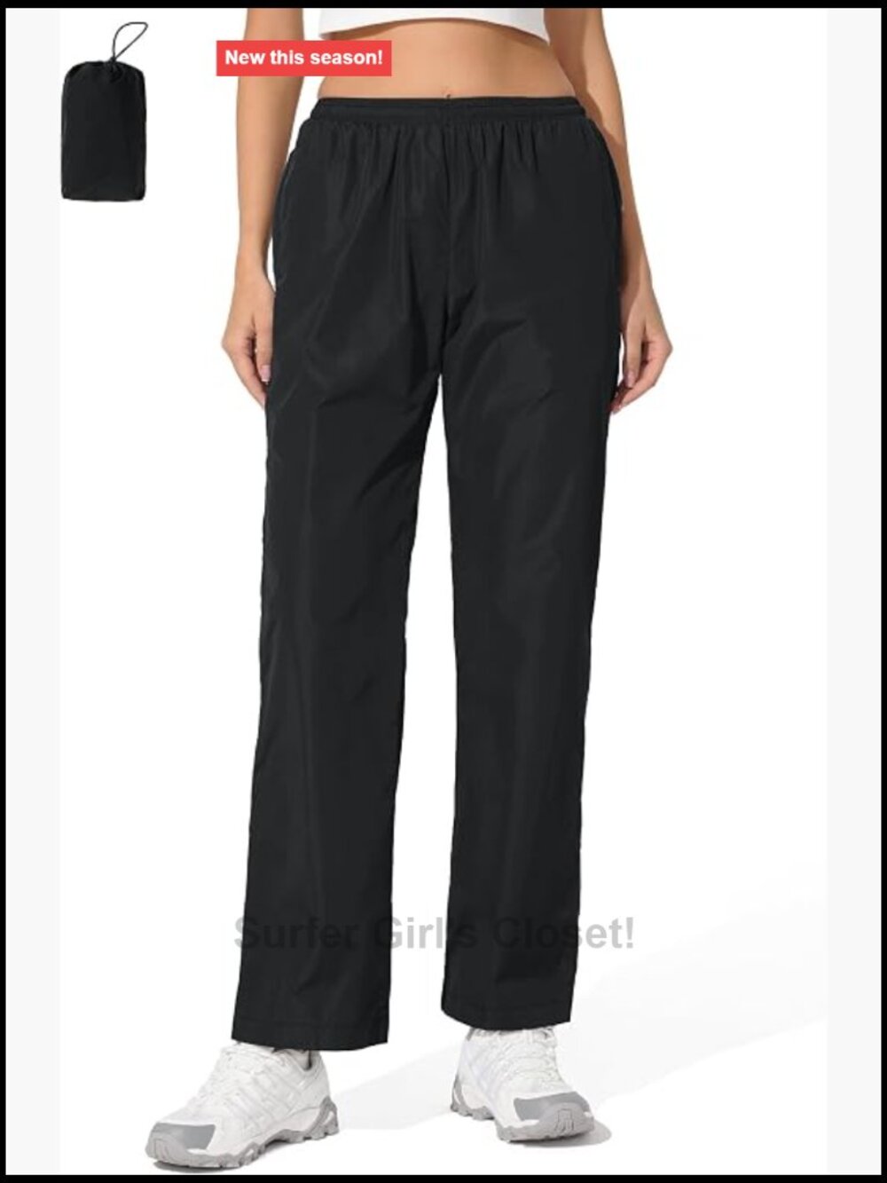 Waterproof Rain Pants, Lightweight Packable Outdoor Pants for Hiking Fishing